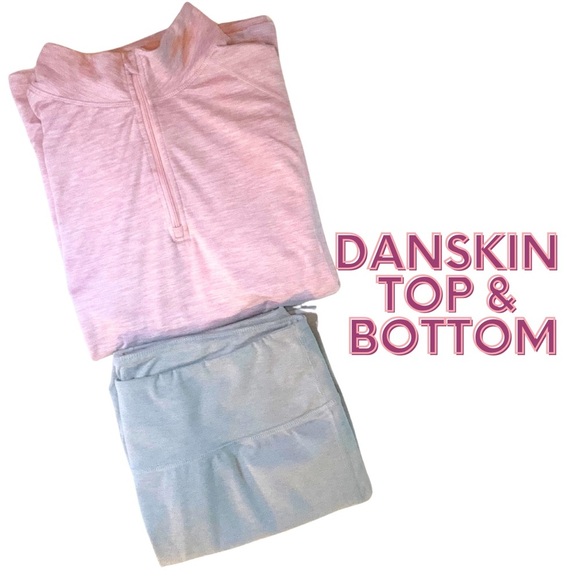 Danskin Activewear 3 PC Set - Gray Leggings, Pink Pullover & New Socks - Size XL - Picture 2 of 11